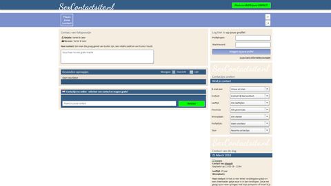 Screenshot van Sexcontactsite.nl