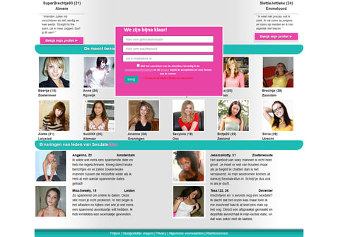 Screenshot van Sexdate4fun.nl