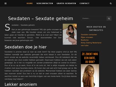 Screenshot van Sexdategeheim.nl