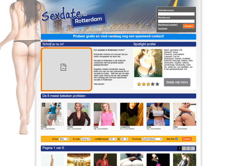 Screenshot van Sexdateinrotterdam.nl