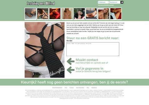 Screenshot van Sexdatingmetmilfs.nl