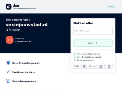 Screenshot van Sexinjouwstad.nl