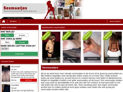 Screenshot van Sexmaatjes.eu