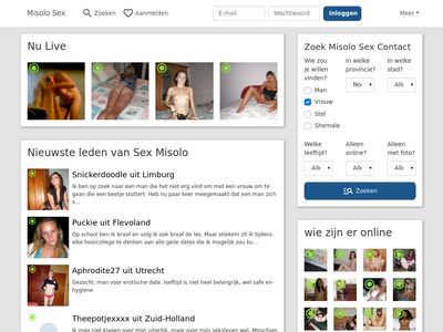 Screenshot van Sexmisolo.nl