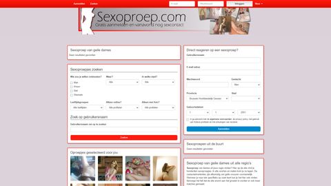 Screenshot van Sexoproep.com