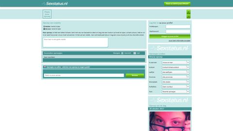 Screenshot van Sexstatus.nl