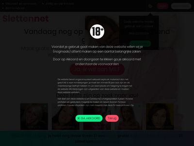 Screenshot van Slettennet.nl