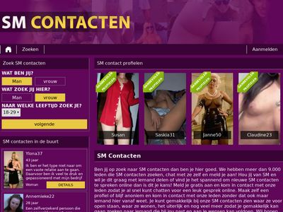 Screenshot van Sm-contacten.nl