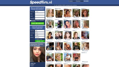 Screenshot van Speedflirts.nl