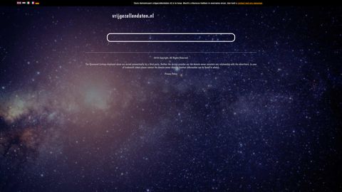 Screenshot van Vrijgezellendaten.nl