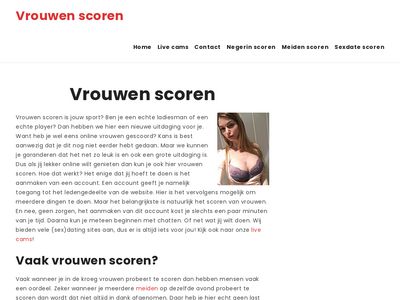 Screenshot van Vrouwenscoren.nl