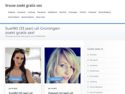 Screenshot van Vrouwzoektgratissex.nl