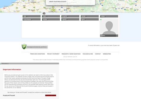 Screenshot van Wilnuseks.nl