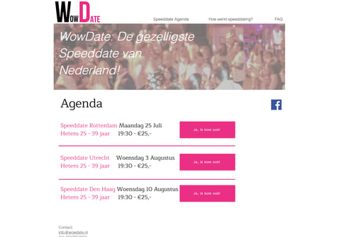 Screenshot van Wowdate.nl
