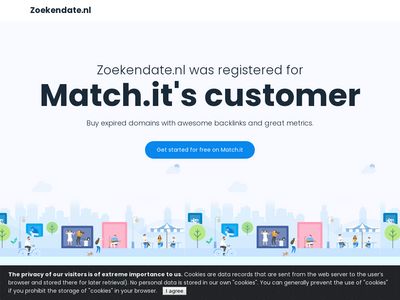 Screenshot van Zoekendate.nl